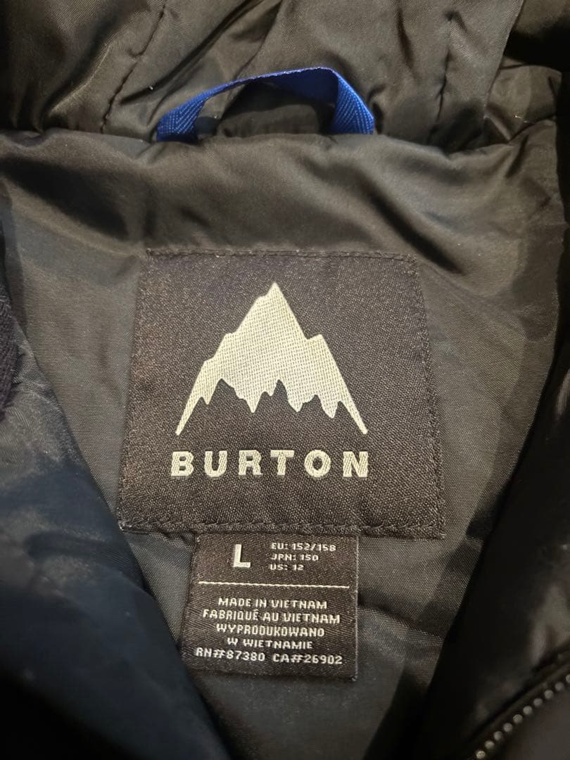 BURTON ブラック スノーボードウェア　 L