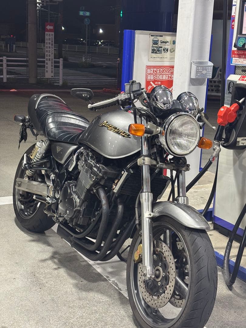 イナズマ400 ハス切りショート管　可変サイレンサー付き