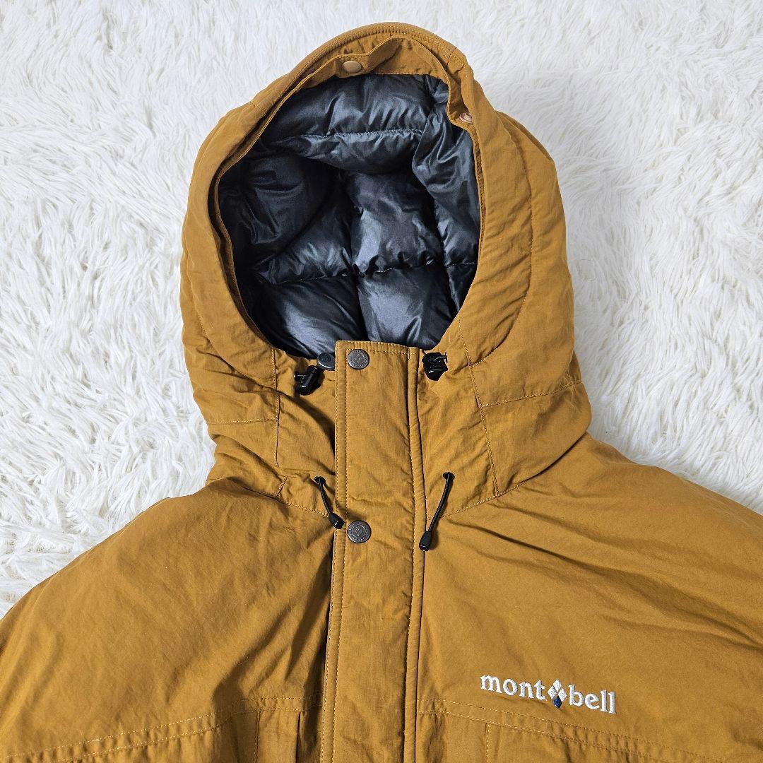 【極暖】モンベル　ローガンダウンパーカ イエロー　ファー欠品　1101446