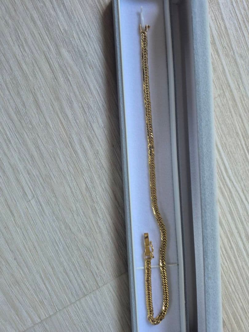 K18 喜平アンクレット １2面トリプルカット 10ｇ 日本製（750)