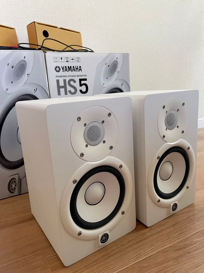 YAMAHA HS5 W ペア 2つセット 箱・梱包材付き