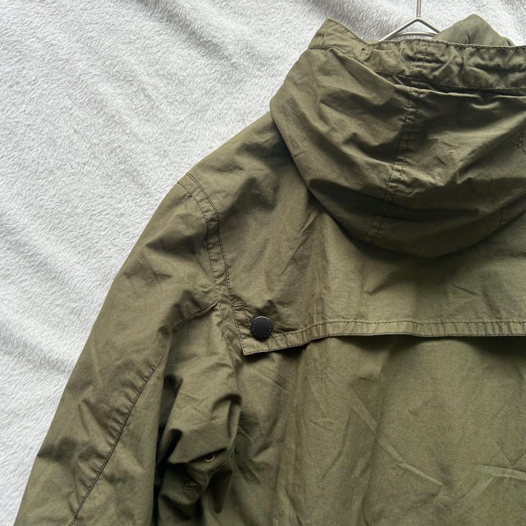 【古着】Barbour バブアー　フーデッドジャケット　Sサイズ　カーキ