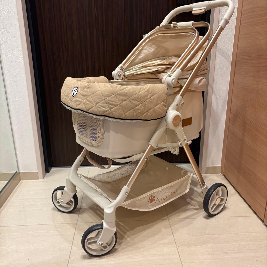 Angelpet ペットカート 分離型 軽量 折りたたみ可能 小型犬〜中型犬対応