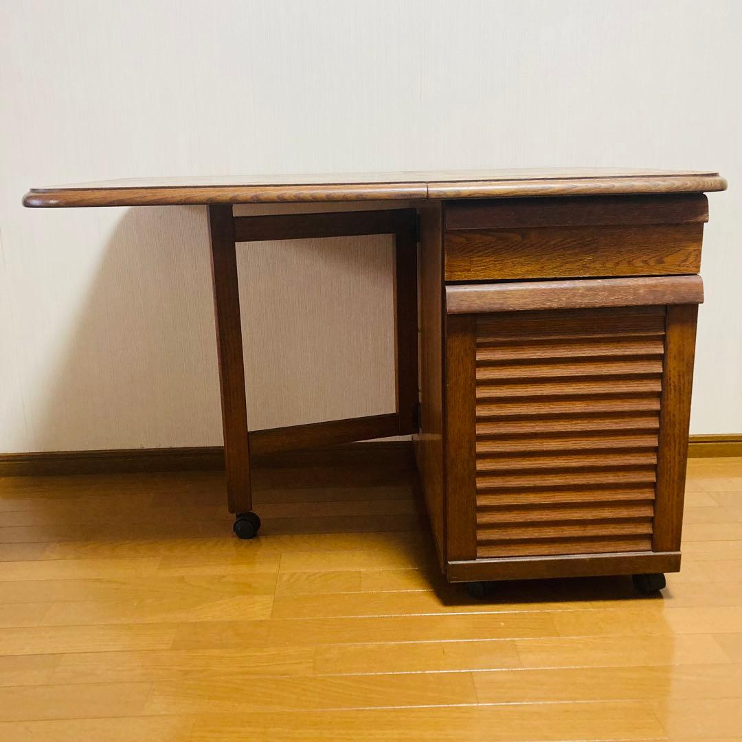 レア！一点物！アンティーク調 バタフライダイニングテーブル 2人掛け 折りたたみ