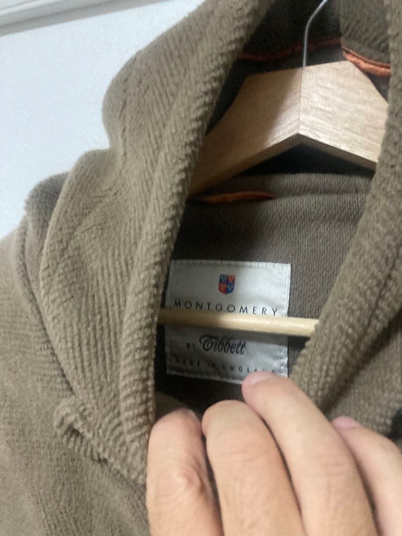 英国製　モンゴメリー　ダッフルコート　ムーアブルック ヘリンボーン　ブラウン