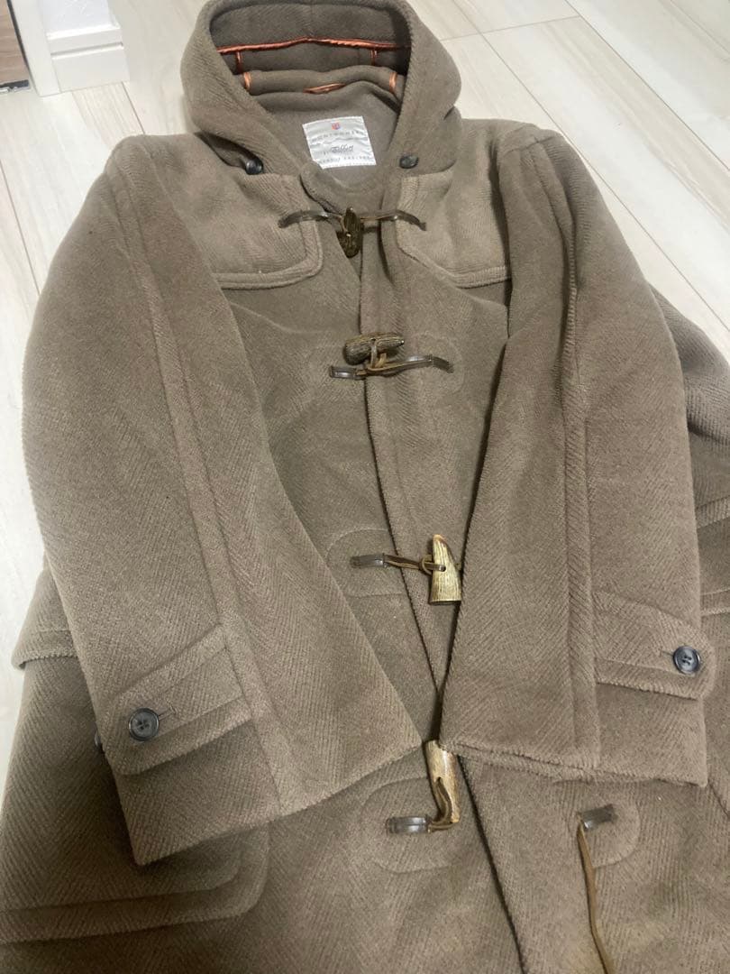英国製　モンゴメリー　ダッフルコート　ムーアブルック ヘリンボーン　ブラウン