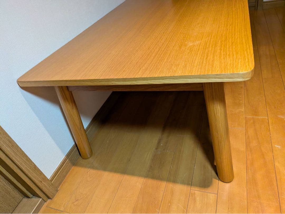 ■送料込■無印良品 MUJI ローテーブル オーク材 木製家具 デスク 120
