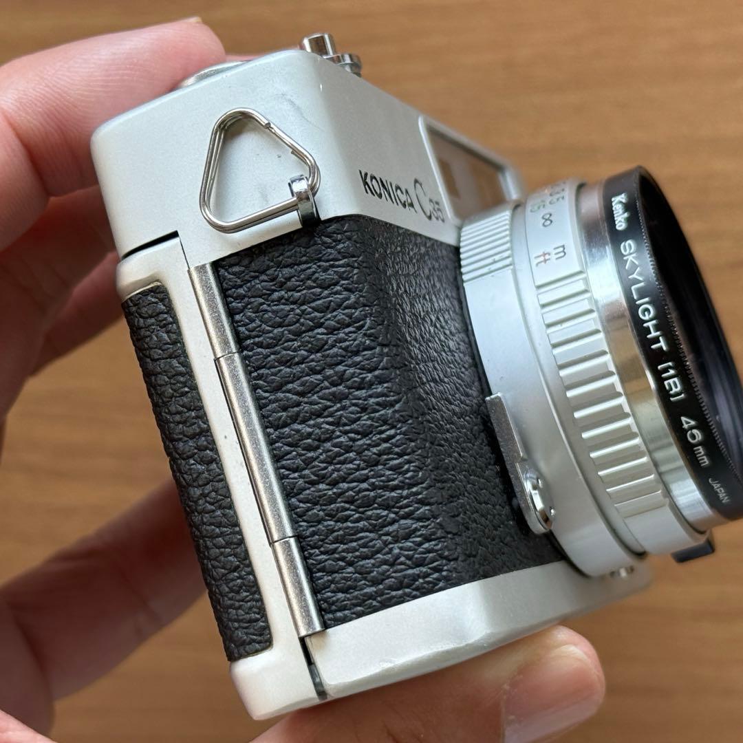 整備済 KONICA C35 (フィルム2本・ソフトケース・説明書コピー付)