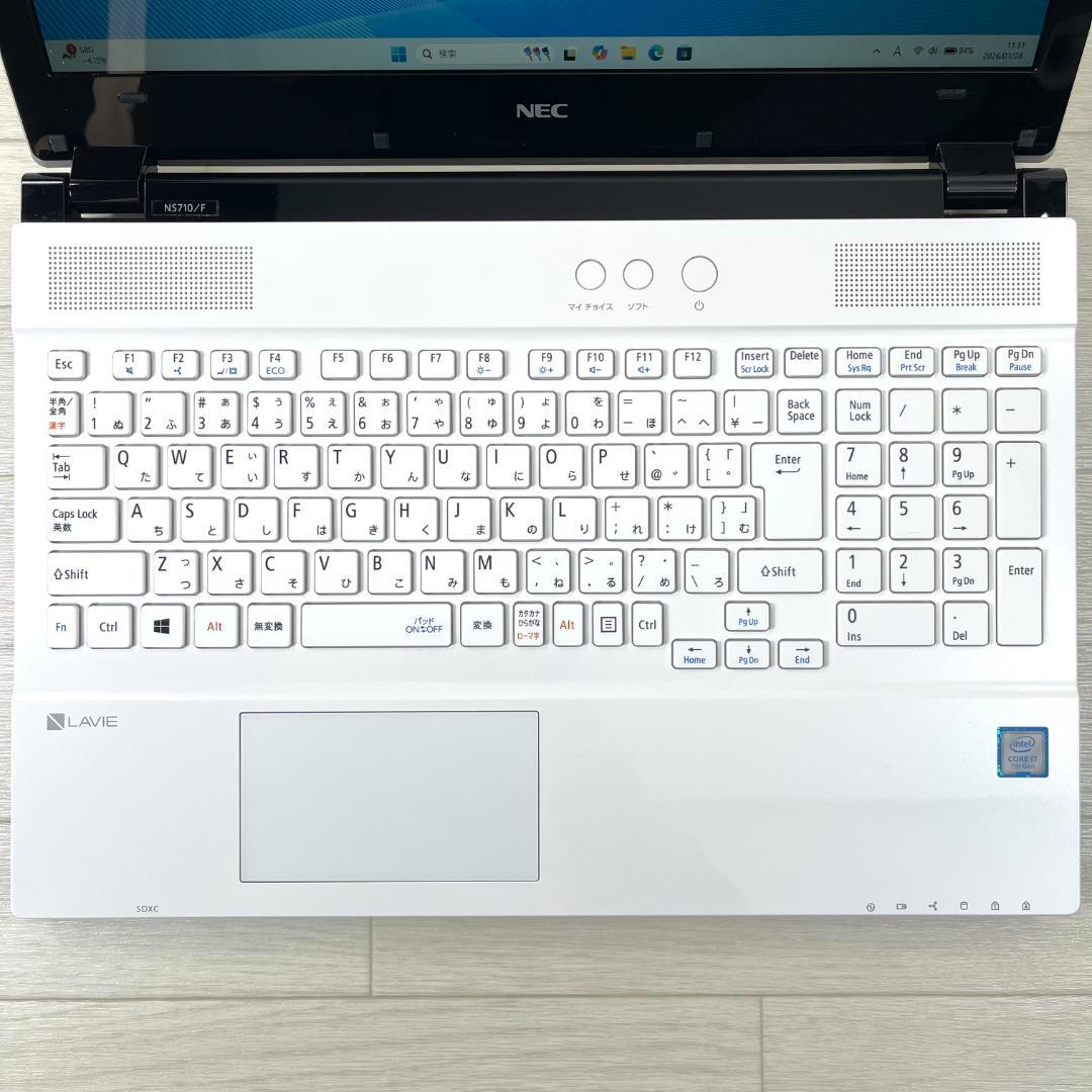 NEC i7 新品SSD512 メモリ16 Windows11 ノートパソコン.