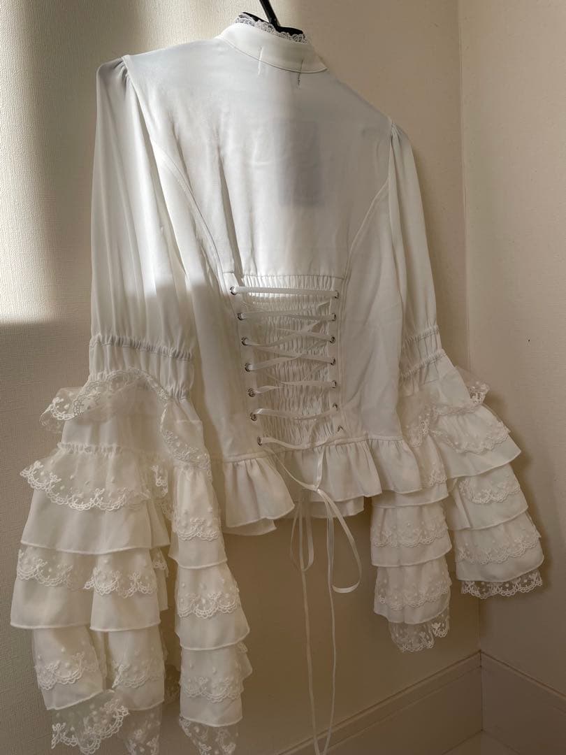 QOOZA IMVAL Princess Sleeve Blouse 白