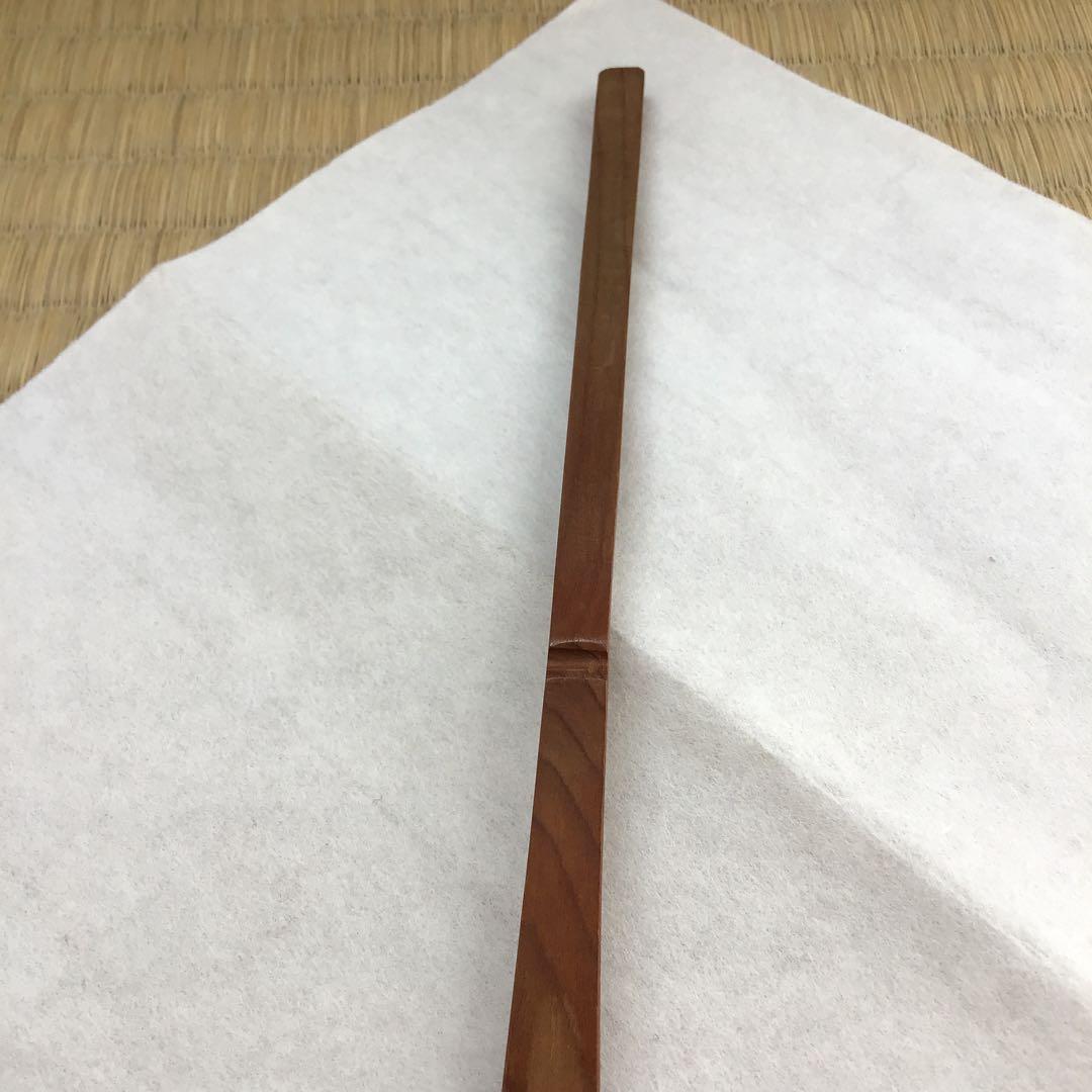 茶道具　茶杓　銘:寿雲　作者不明　共筒　共箱(虫喰跡有) S1011CS