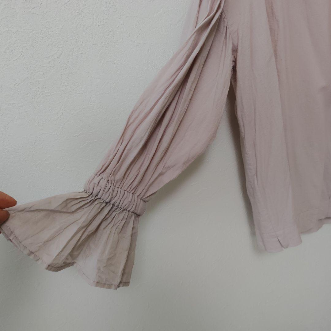 MAGALI マガリ 天日干しコットンローン フリル袖 ブラウス