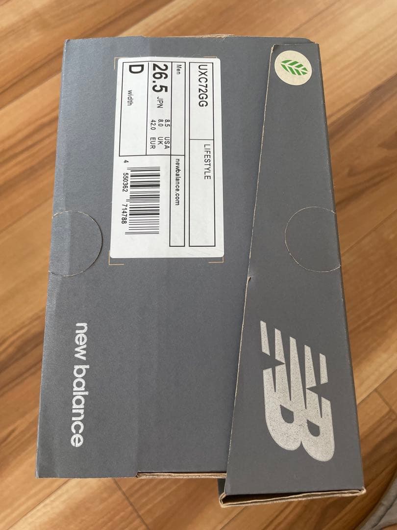未使用New Balance 26.5cmニューバランス UXC72GGグレー