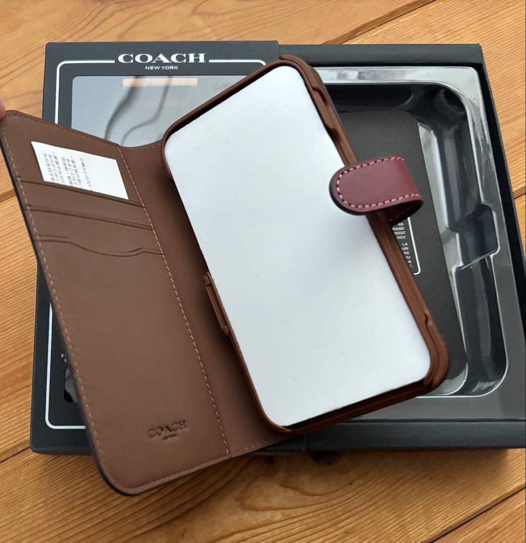 新品 coach スマホケース フラワー iPhone14Pro