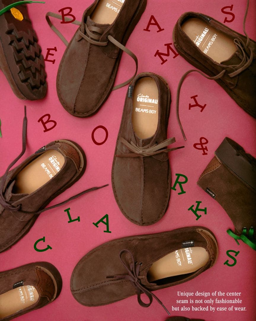 靴 Clarks x BEAMS BOY Desert Trek GTX