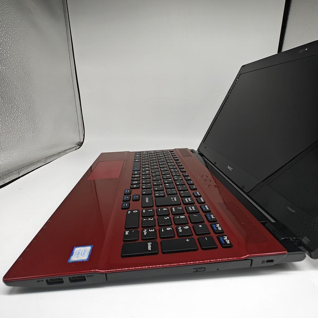 【LAVIE】NS700 高速i7 SSD256GB 16GB レッドノートPC