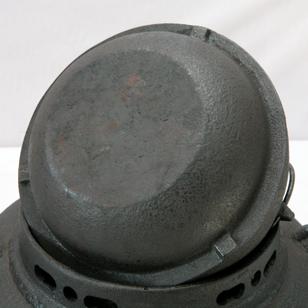 1612　鋳鉄製　茶釜　台座付き