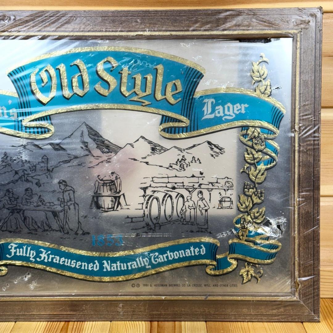 OLD STYLE BEER パブミラー オールドスタイル ビンテージ 鏡