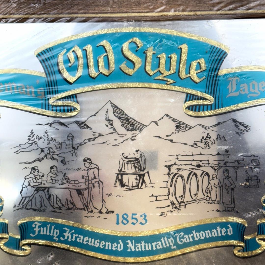 OLD STYLE BEER パブミラー オールドスタイル ビンテージ 鏡