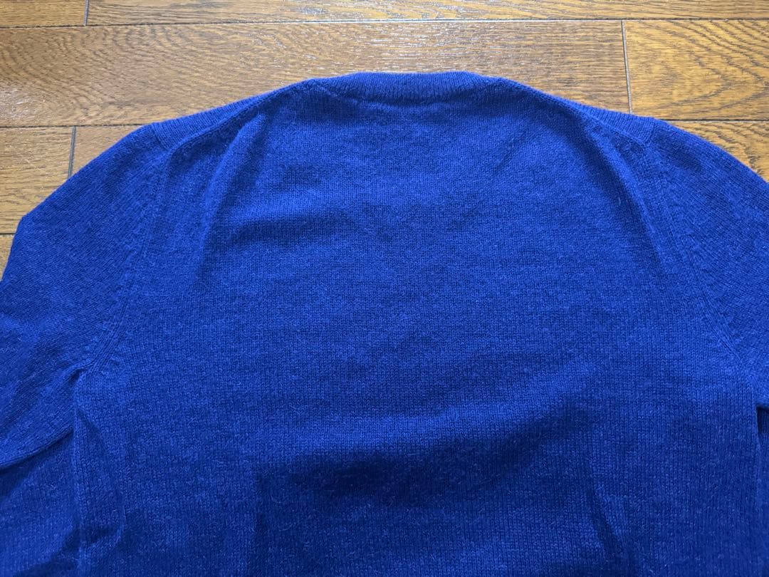 PRADA アルパカ クルーネックニット ブルー サイズ46
