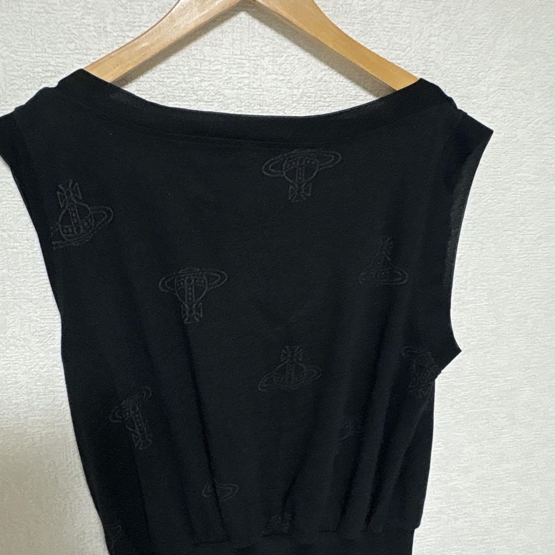 ヴィヴィアンウエストウッド オーブ ノースリーブワンピース　総柄