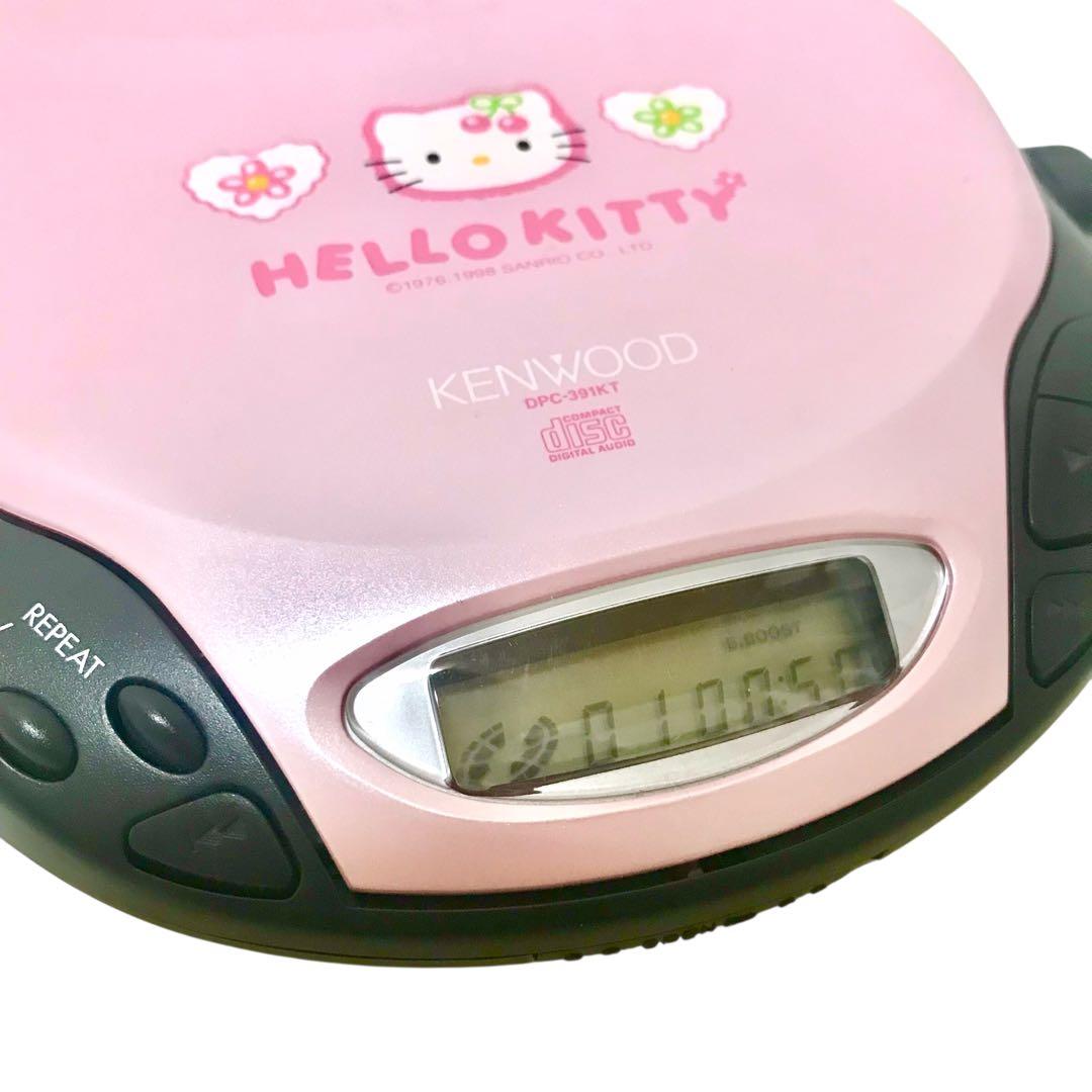 KENWOOD ハローキティ ポータブルCD プレーヤー 希少 レア サンリオ