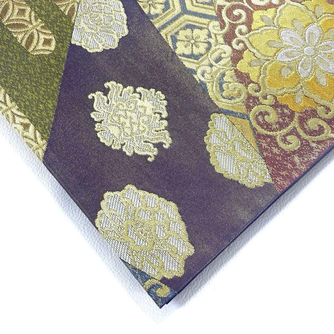 専用帯6158 ●川島織物謹製 高級 正絹 六通 袋帯 花文 華文