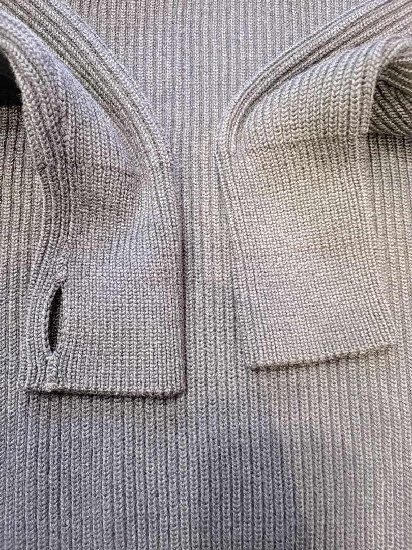 アンデルセンアンデルセン 5G クルーネックニット ネイビーブルー L