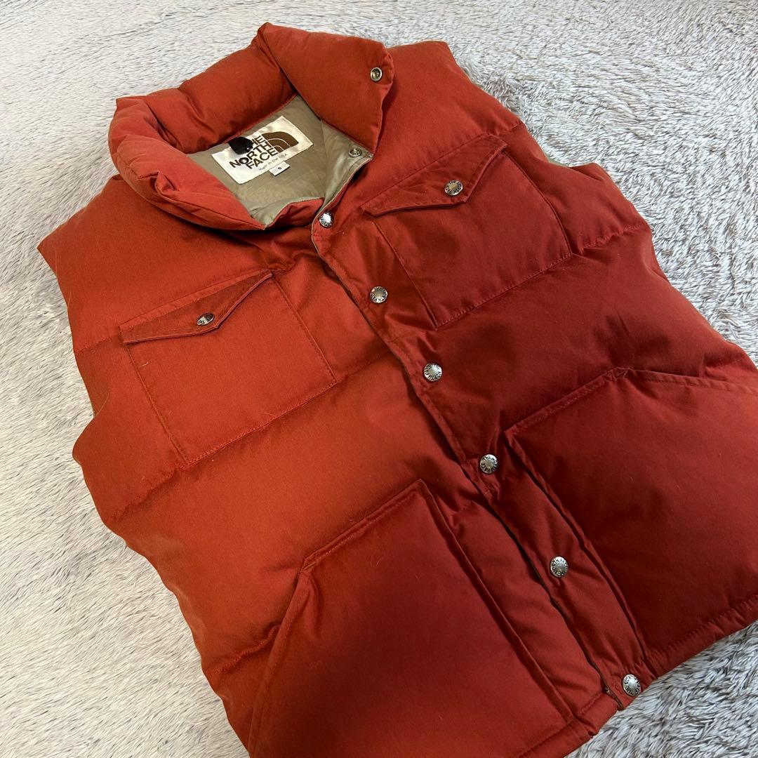 THE NORTH FACE ザノースフェイス　ダウンベスト　アメリカ製　茶タグ