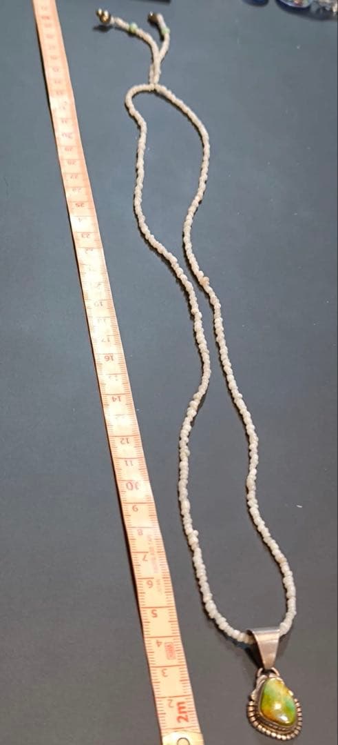 ハンドメイド シルバーペンダント ネックレス ナバホ インディアンジュエリー