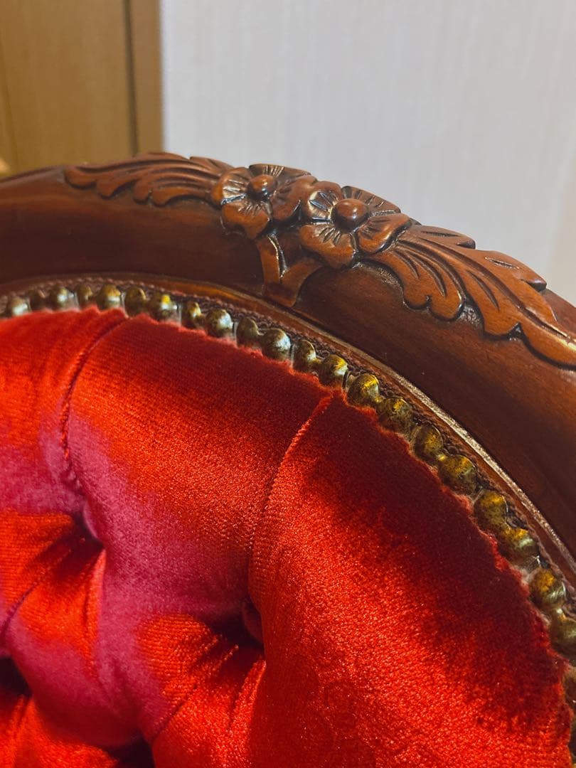 リトルプリンセスチェア マホガニー材 ドールチェア 子供用椅子