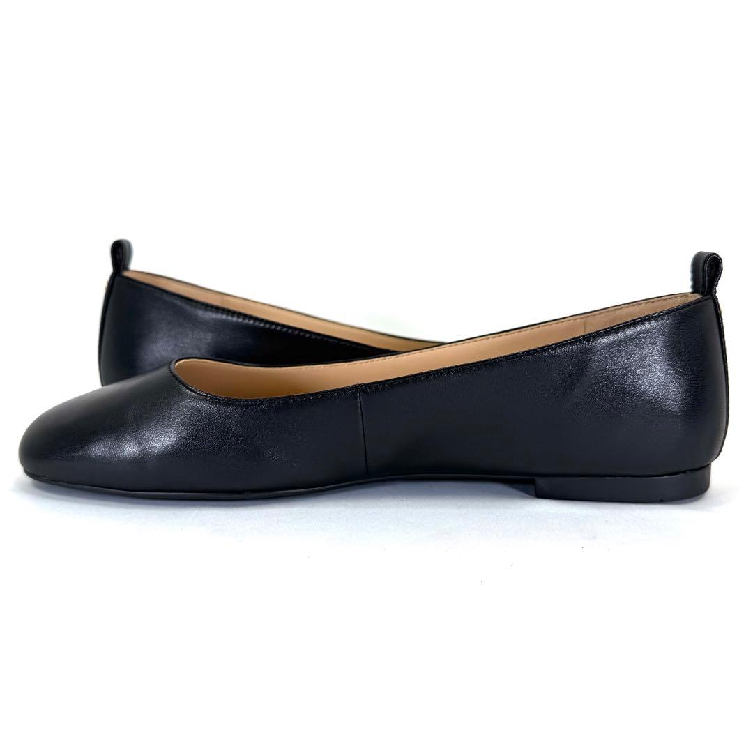 【未使用級】COACH コーチ フラットシューズ レザー ブラック 24.5cm