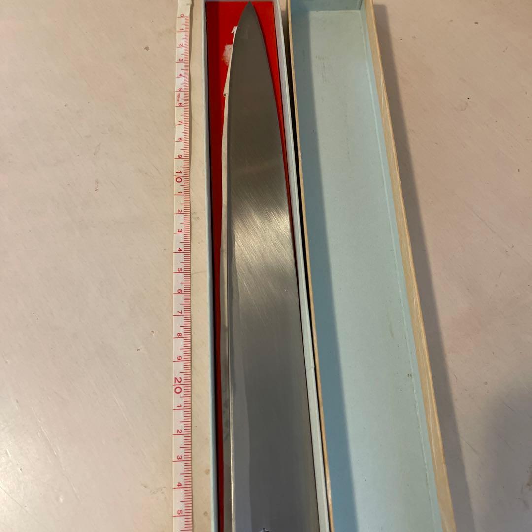 柳刃包丁 約30cm 一尺 左利き用　刺身包丁 本霞極上　白紙一号鋼