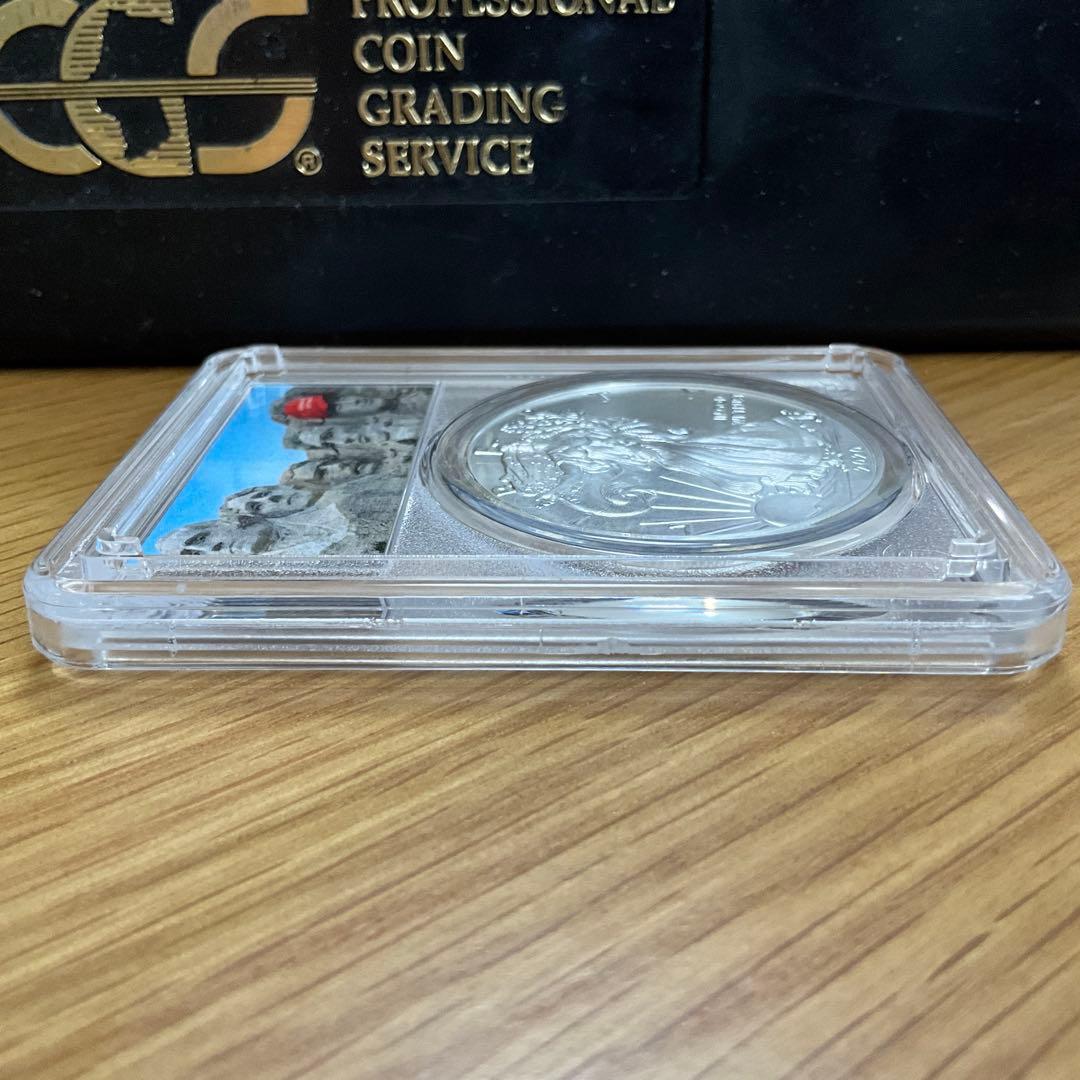 【新品】イーグル銀貨 ラシュモア山 トランプ大統領 2020 PCGS MS70