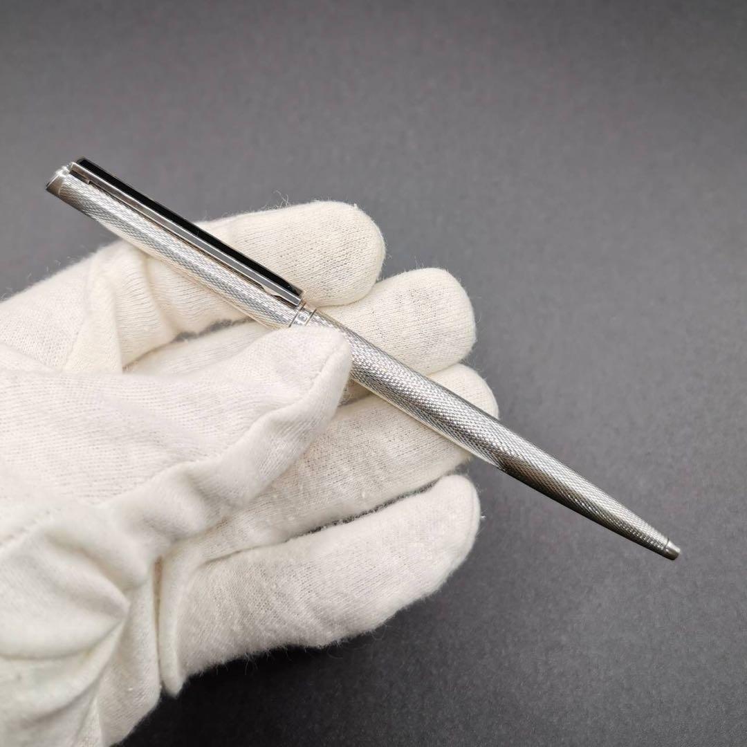 シルバー メタル ボールペン　ダンヒル