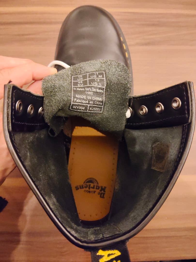 Dr. Martens ブラック 8ホールワークブーツ UK 10