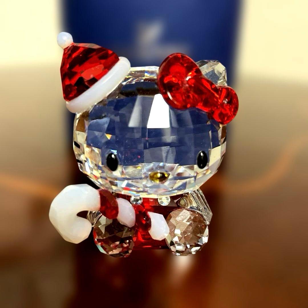 スワロフスキー置物　キティ　クリスマス
