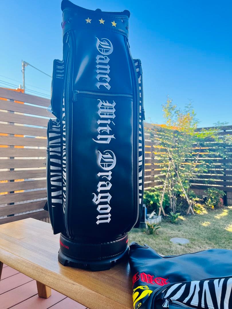 Dance With Dragon ゴルフバッグ ゼブラ柄