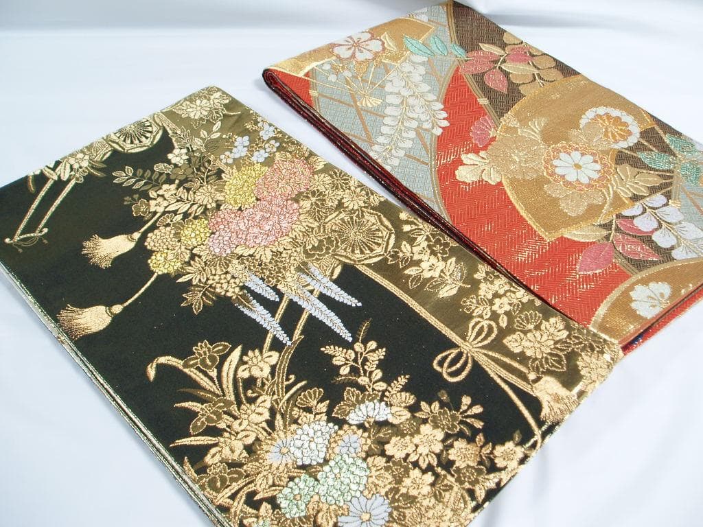 【hirotan】◆30◆振袖用袋帯中古品2点まとめ売り