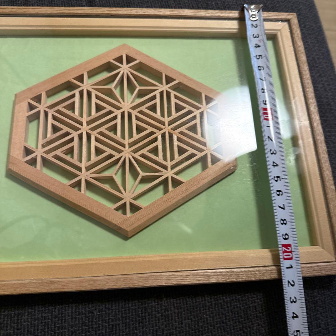 組子細工　 フレーム付き