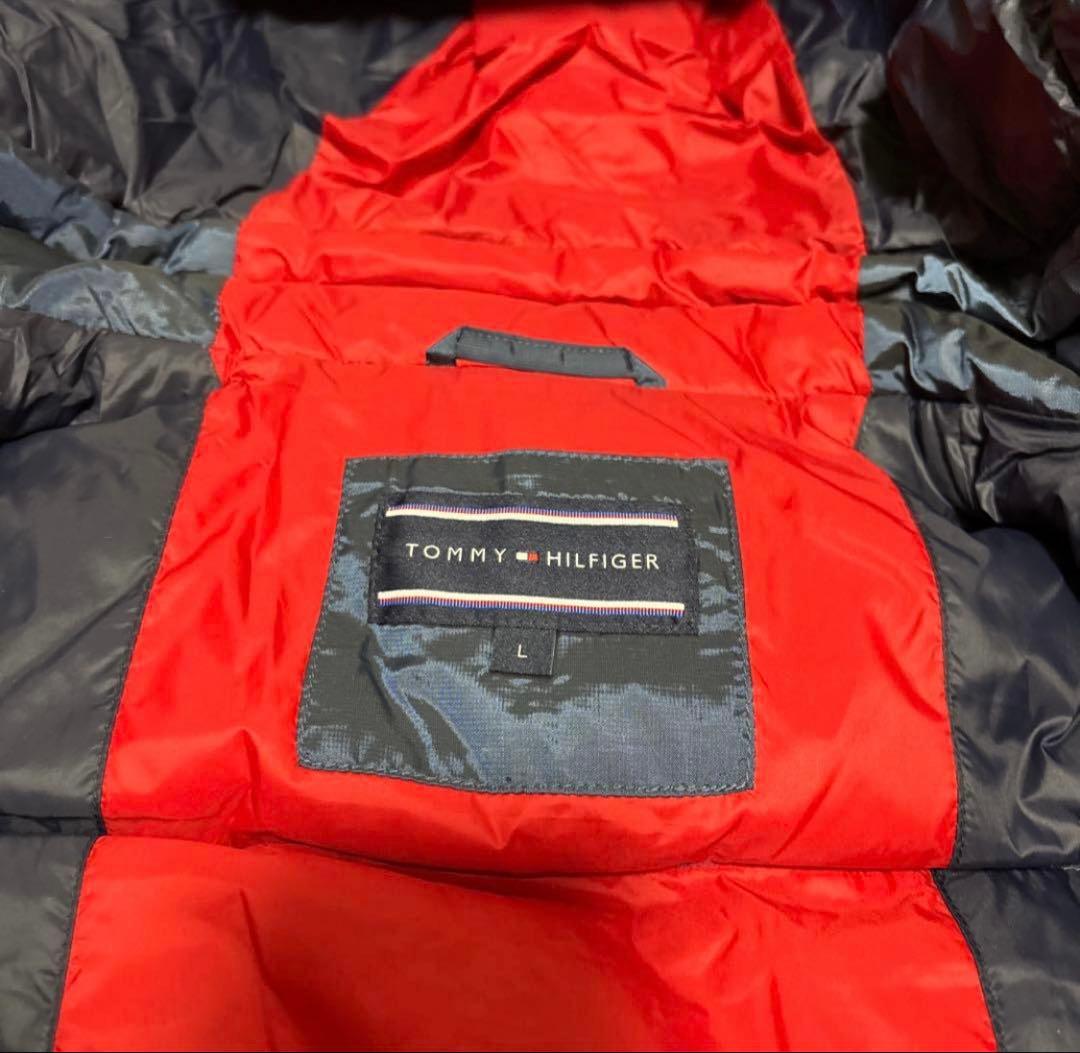 【未使用品】トミーヒルフィガー　フード付きダウンジャケット　Lサイズ