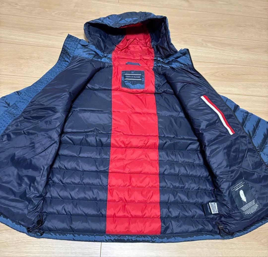 【未使用品】トミーヒルフィガー　フード付きダウンジャケット　Lサイズ