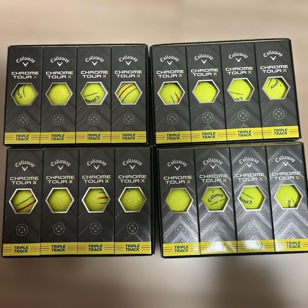 ゴルフボール CHROME TOURXYLW24TRIPLE TRACK1ダース