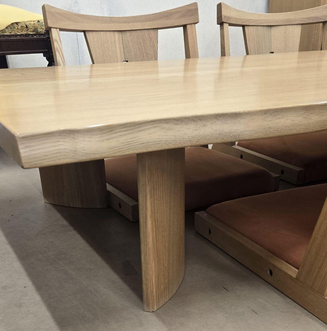 木製座卓・ちゃぶ台 6人掛け 自然なエッジ