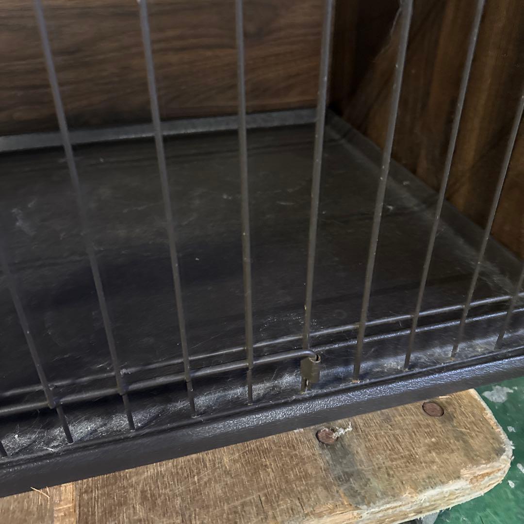 ★ 犬用ケージ ダークブラウン 2ドア ペット用品 サークル 格安