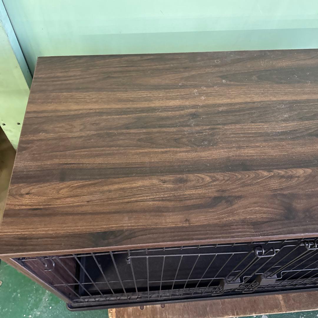 ★ 犬用ケージ ダークブラウン 2ドア ペット用品 サークル 格安