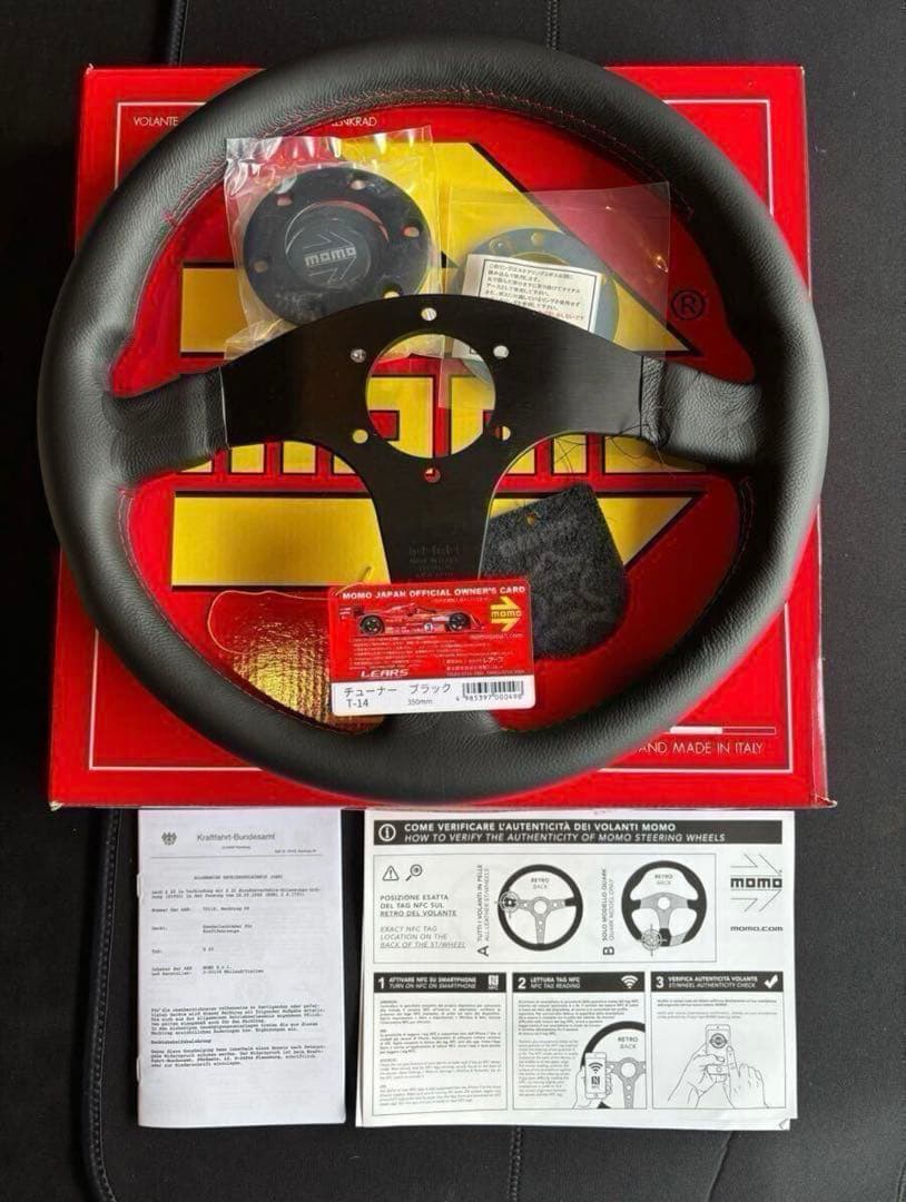 訳あり新品MOMOTUNERモモチューナーブラックスポーク35Φ 【日本正規品】