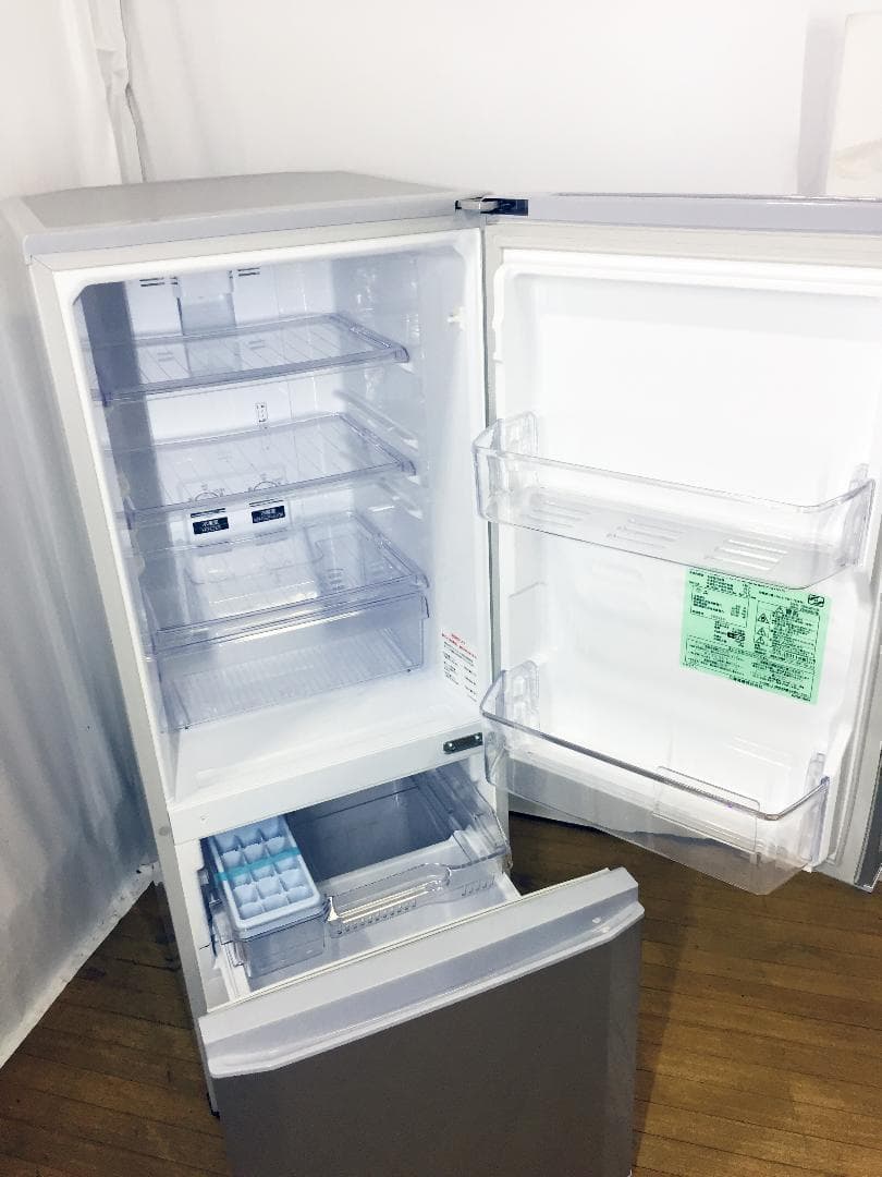 送料無料★◆中古★三菱 ラウンドカット 2ドア冷蔵庫 MR-P15T