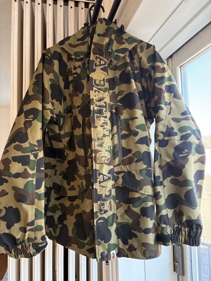 A BATHING APE カモフラージュジャケット S スキー　スノボ1st