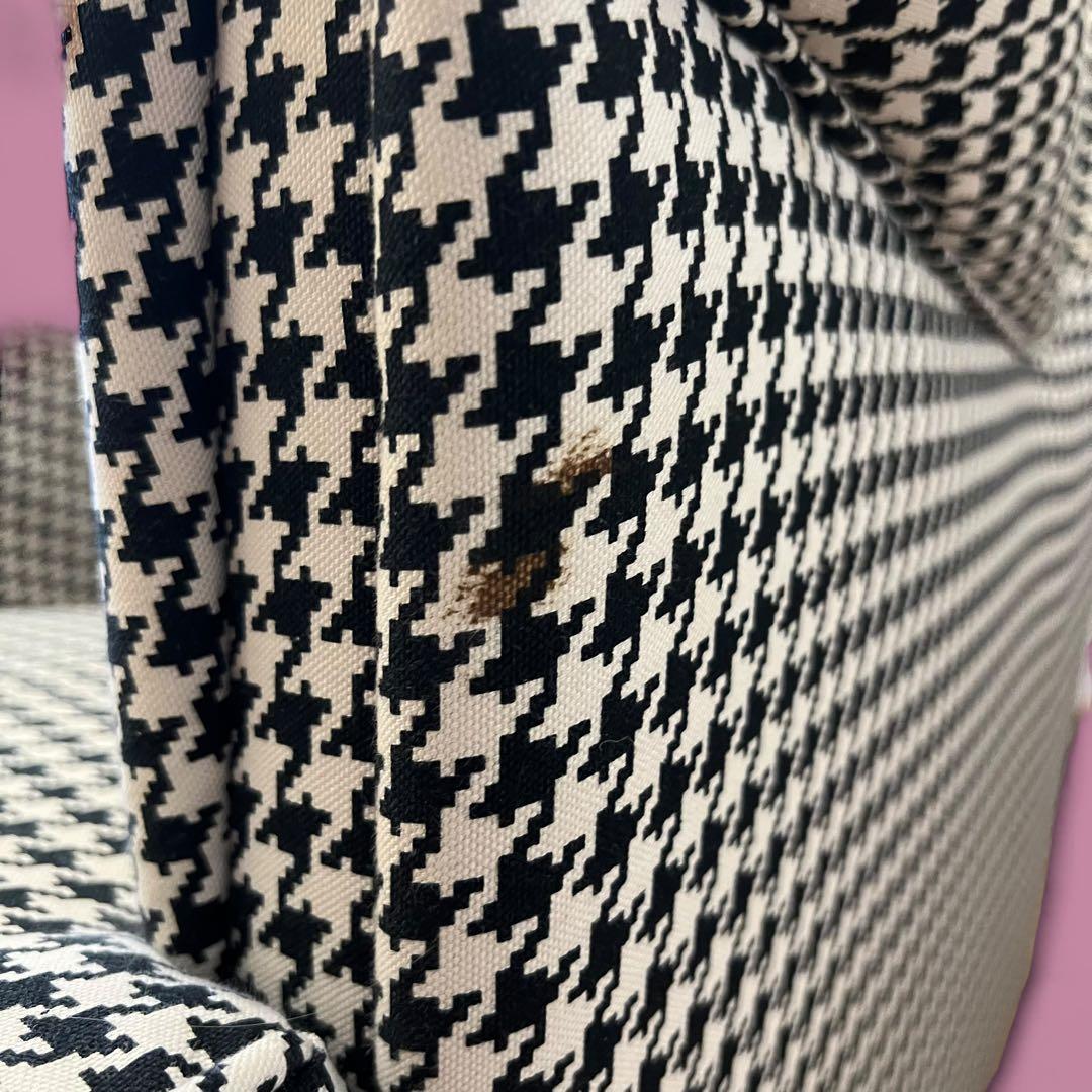 【IKEA】STRANDMON ストランドモン　千鳥柄VIBBERBO黒ベージュ